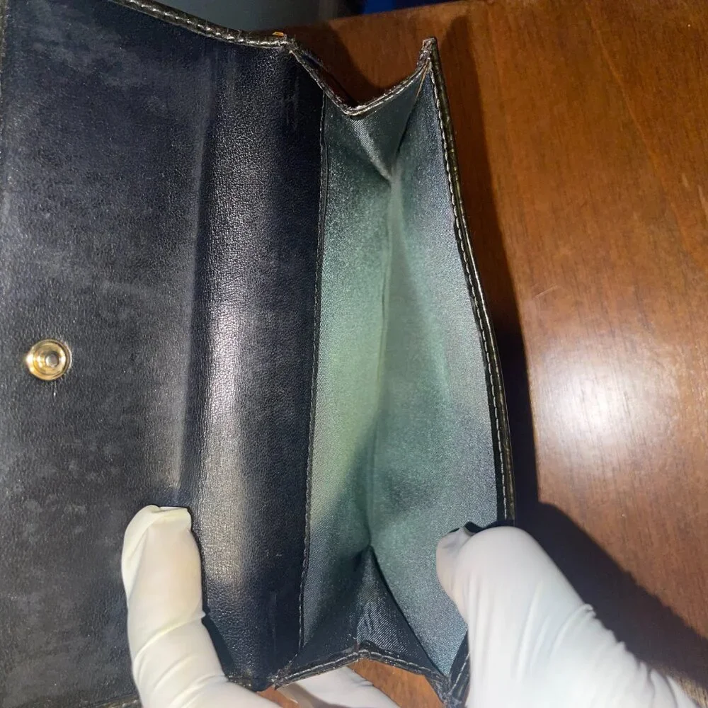 Authentic Christian Dior Monogram Wallet Green